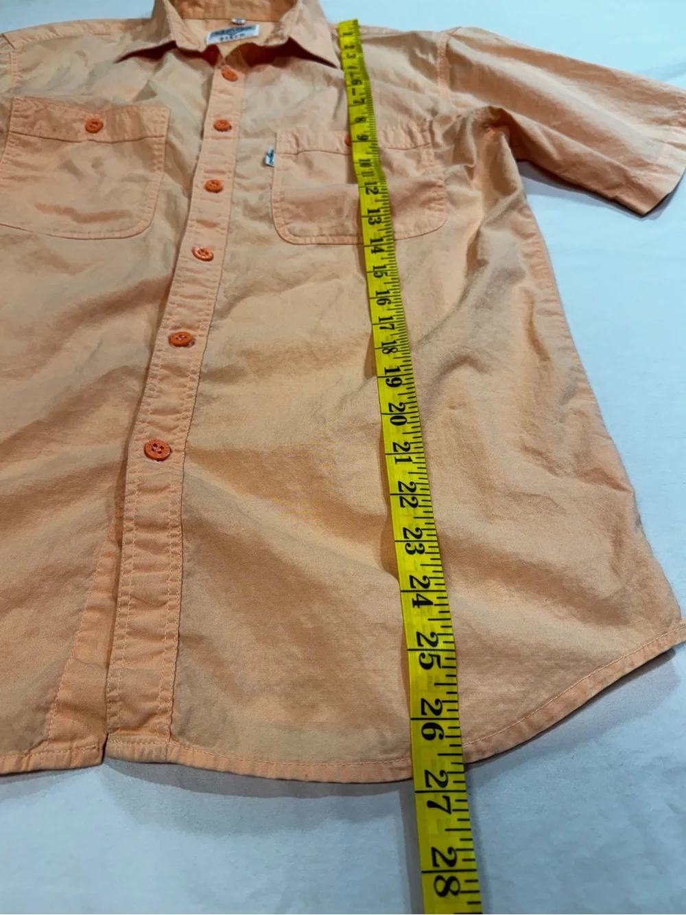 Vintage Levis Shirt Mens Small Diamond Label Button Up Made For Korean Market